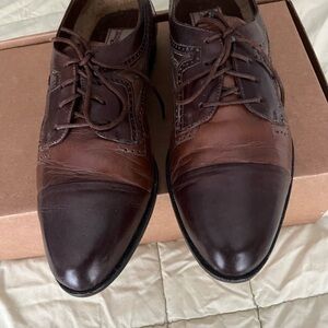 Giorgio Brutini Two-Tone Brown Oxfords